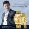 OLEVS Luxury Couple Watches Top Brand Original Quartz Watch for Man Waterproof Luminous Date Stainless Steel Classic Fashion 6