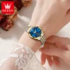 OLEVS Original Brand Moon Phase Women's Watches Fashion Automatic Mechanical Watch 30m Waterproof Date Luminous Top Wrist Watch 3