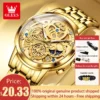 OLEVS Original Brand Luxury Men's watches Fashion High Grade Quartz Watch New Concept Design Stainless Steel Strap Wristwatch 1