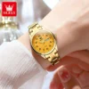OLEVS Brand Fashion Ladies' Watches Arabic Numeral Scale Quartz Watch Waterproof Gift for Mom Stainless Steel Origin Wristwatch 4