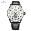 Seagull Men Automatic Watch Fashion Hollow Flywheel Mechanical Wristwatch Multi-function calendar week month Waterproof Clock 1