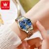 OLEVS 6608 Women Watch Original Luxury Watch Stainless Steel Automatic Mechanical Moon Phase Waterproof Watches For Women ﻿ ﻿ 4