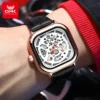 OPK 8173 Watches For Men Casual Simple Original Automatic Mechanical  Waterproof Luminous High Quality Wristwatch Reloj Hombre 4