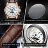 OLEVS Men's Watches Luxury Business Original Automatic Mechanical Wristwatch Seven Hands Complete Calendar Moon Phase Week Reloj 5