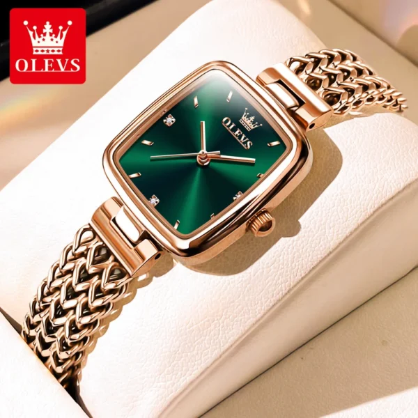 OLEVS 9951 Elegant Women's Watch Trend Waterproof Simple Atmosphere Stainless Steel Quartz Wrist watch Original Certification 2
