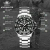 Addies Dive Men Fashion Casual Watch Calendar Display 50m Waterproof Tube Luminous Watch Black Dial Rotating Bezel Quartz Watch 4
