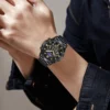 2025 NewTop Brand Luxury Watch Man Quartz Sports Men Watch 3Bar Waterproof Rhinestone Stainless Steel Chronograph Men Wristwatch 6
