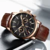 LIGE Watch Men Fashion Sports Quartz Clocks Mens Watches Top Brand Leather Military Waterproof Date Watch Relogio Masculino 3