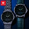 OLEVS 6690 Mens Watch Original Brand Tourbillon Multifunctional Mechanical Watch Astral Dial Watches For Men Moon Phase Reloj 5