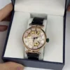 Ladies' Starry Series Fashion Mechanical Watch Waterproof and Scratch resistant Hollow out Dial High quality Leather Strap Watch 6