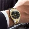 OLEVS Original Fashion Men's Watches Diamond Dial Waterproof Luminous Quartz Watch for Man Week Calendar Business Brand Watch 3