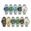 OUPINKE TOP Luxury Brand Men's Watches Waterproof Multifunctional Skeleton Automatic Mechanical Watch Date Tungsten Steel Strap 6