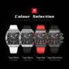 OLEVS 2942 Men's Watch Hollow Out Watches Quartz Watch Waterproof Luminous Watches For Men Stylish Design with Silicone Strap 6