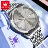 OLEVS Men's Watches Causal Fashion Original Quartz Watch for Man Waterproof Stainless Steel Luminous Date Week Trend Dress Reloj 3