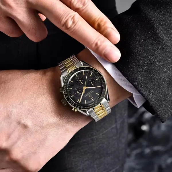 PAGANI DESIGN PD1701 Gold Luxury Men's Watches Quartz Wristwatches Chronograph VK63 Watch For Men AR Sapphire Mirror Clock Gifts 2