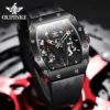 OUPINKE Mens Watches Luxury Brand Automatic Mechanical Wristwatch Fashion Skeleton Silicone Strap Sports Waterproof  Watch Men 4