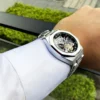Forsining Casual Automatic Watch 3D Diamond Skeleton Hollow Mens Wristwatches Luminous Military Watches Tourbillon Montre Homme 6