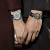 WINNER Fashion Elegant Ladies Watches Top Brand Luxury Iced Out Skeleton Mechanical Watch Luminous Hands Leather Strap Unisex 5