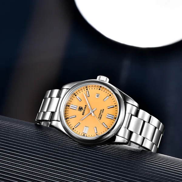 2021 BENYAR Sports Men Mechanical Wristwatches Stainless Steel Automatic Watches Top Brand Luxury 10Bar Waterproof Watch for Men 2