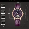AILANG New Tourbillon Automatic Mechanical Ladies Watch Skeleton Waterproof Calendar Luxury Female Wristwatch Relogio Feminino 5