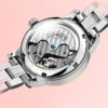 LOREO Brand Fashion Women Mechanical Watch High Quality Stainless Steel Waterproof Calendar Automatic Watches Relogio Feminino 3
