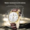 OLEVS Certified Original Brand Men's Quartz Watches Calendar Waterproof Double Needle Luminous Male Wristwatch Business Watch 5