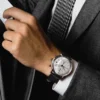FEICE Men’s Watches Automatic Bauhaus WristWatch Stainless Steel Mechanical Dress Watches for Men with Leather Bands Date FM121 3