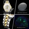 JinShiDun 8909 Luxury Brand Watches Moon Phase Luminous Waterproof Automatic Mechanical Watch for Man Date Stainless Steel Watch 5
