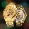 Skmei Reloj Hombre Luxury Automatic Watch Men Hollow Dial Mechanical Watches For Mens Fashion Stainless Steel Band Clock 4