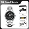 OPK 8123 Mens Watch Original Fashion Quartz Watch Dual Calendar Display Watches For Men Waterproof Luminous Mens Gifts With Box 2