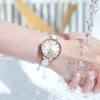 OLEVS Luxury Brand Women's Watches Elegant Fashion Ceramic strip Waterproof Japan Imports Quartz Watch Dress Lady Watch Simple 4