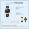 Luxury Movement Quartz Watch For Men Women Business Date Week Wristwatch Fashion Design Waterproof Time Clock Reloj Hombre 6