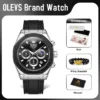 OLEVS 9911 Mens Watch Original Quartz Watch Waterproof Watch For Man Moon Phase Silicone Strap Multifunctional Chronograph Watch 2
