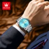OLEVS Men's Watches Top Brand Original Quartz Watch for Man Waterproof Luminous Fashion Trend Wristwatch Date Week Daily Dress 3
