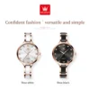 OLEVS Luxury Brand Women's Watches Elegant Fashion Ceramic strip Waterproof Japan Imports Quartz Watch Dress Lady Watch Simple 6