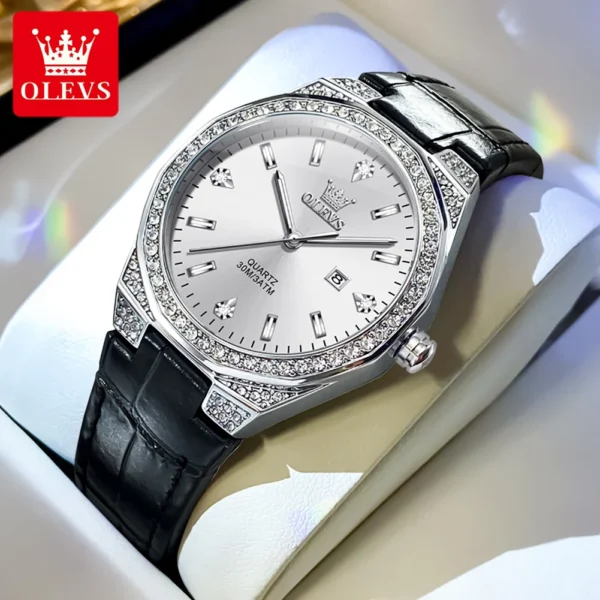 OLEVS Top Brand Women's Watches Casual Fashion Original Quartz Watch for Girl Young Trend Style Waterproof Luminous Date Reloj 1