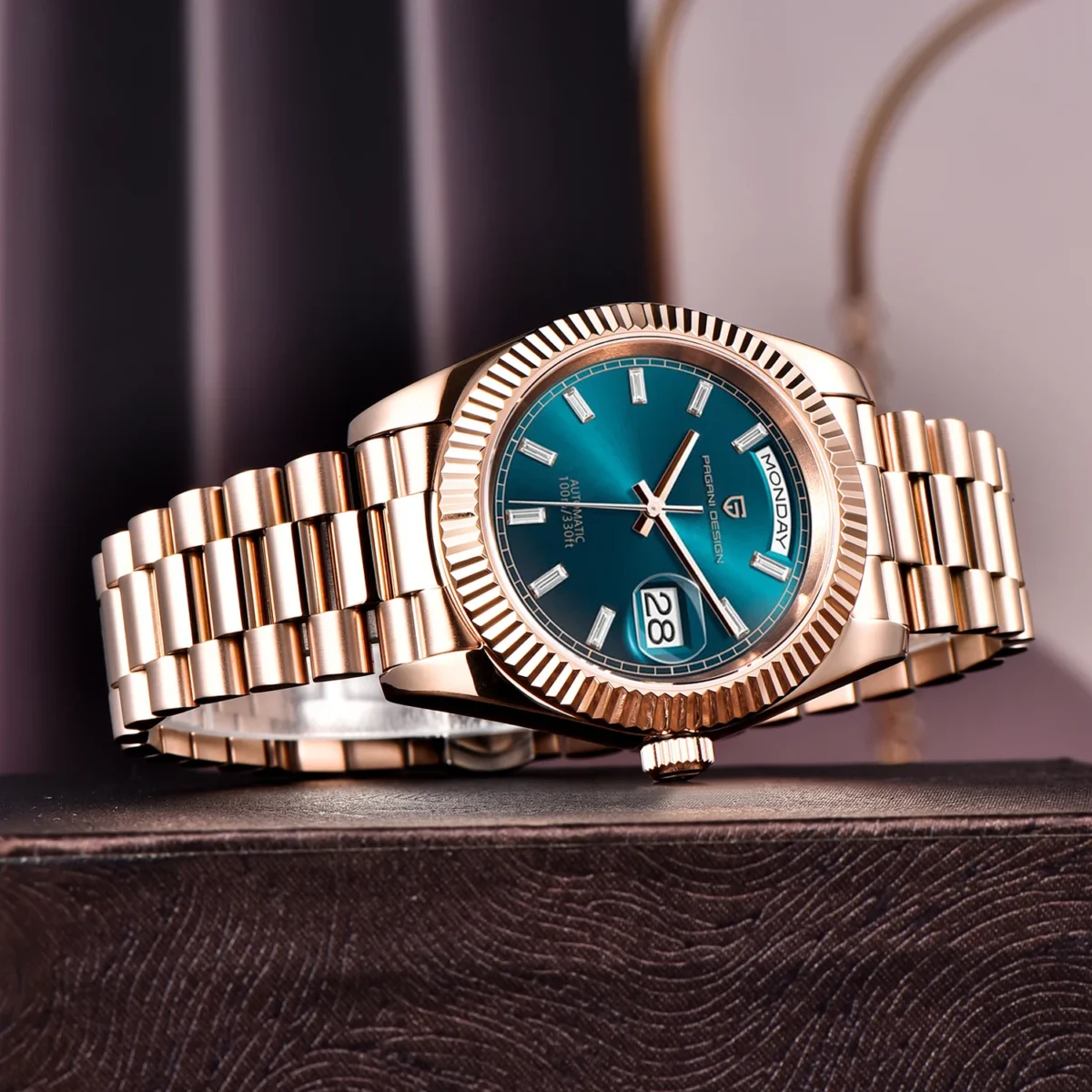 PAGANI DESIGN DD36 Men's Watches Rose Gold Luxury Automatic Watch For Men Mechanical Wristwatches Sapphire Mirror Clock Gift Man 4