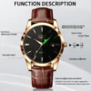 LIGE Military Watch For Men Fashion Business Watch Men Casual Leather Sport Waterproof Men's Quartz Wristwatches Reloj Hombre 2