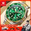 OLEVS 5885 Man Watch Original Brand Waterproof Quartz Watch Stainless Steel Strap Automatic Date Mens Gifts Watches For Man 1