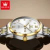OLEVS 2943 Mens Watch Original Quartz Watch Waterproof Luminous Dual Calendar Display Watch For Men Freebie Mens Gifts Reloj New 4