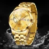 OLEVS 9917 Men Watches Original Classics Fashion Quartz WristwatchDiamond Scale Reloj  Waterproof Luminous Date Display Watch 2