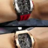 TSAR BOMBA Watch for Men Luxury Brand Tonneau Design Waterproof Clock Stainless Steel Wristwatch Fashion Rectangle Mens Watch 6