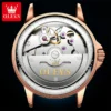 OLEVS Luxury Brand Butterfly Dial Women Automatic Mechanical Watch Ceramic Strap Waterproof Fashion Ladies Watches Relojes Mujer 5