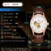 LONGLUX automatic watch elegant style wholesale mechanical wristwatches skeleton rome waterproof  mens watch men gift 5