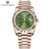 Rose gold green