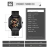 SKMEI Mechanical Watch Men Automatic Watch Quartz Waterproof Hollow Art Strainless Steel Strap montre homme Fashion Clock 9184 6