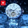 OLEVS Original Fashion Men's Watches Multifunctional Waterproof Moon Phase Automatic Mechanical Male Watch Perpetual Calendar 4