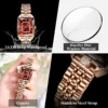 POEDAGAR Top Elegant Women Wristwatch Waterproof Date Ladies Watch Stainless Steel Rectangle Quartz Women's Watches Female Reloj 4