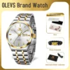 OLEVS 9811 Mens Watch Original Luxury Waterproof Luminous Automatic Mechanical Watch Reloj Watch For Man Dual Calendar Watch Box 2