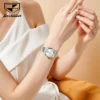 JinShiDun Classics Simple Women's Watches Silver Waterproof Automatic Mechanical Watch Date Luminous Elegant Lady Wristwatch 4